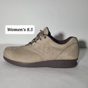 SAS Free Time Women's Beige Suede Tripad Comfort Shoes Size 8.5 M NWOB
